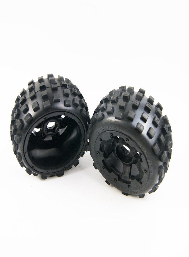 TITRACING RC Car Off-Road Knobby Rear Tire Set for Rovan HPI Baja 5B King Motor Buggy 1/5 - Image 2